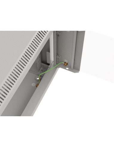 Szafa Instalacyjna Rack Wisząca 19" 9U 540X350 Szara Drzwi Przeszklone Lanberg (Flat Pack)