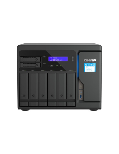 Qnap Ts-855X San Tower Intel Atom® C5125 8 Gb Ddr4 0 Tb Qnap Qts Czarny
