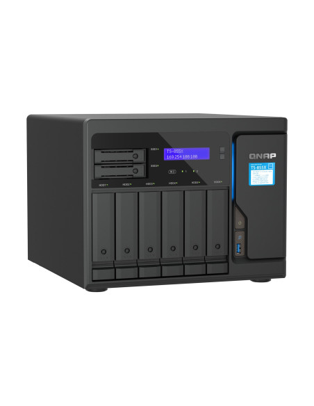 Qnap Ts-855X San Tower Intel Atom® C5125 8 Gb Ddr4 0 Tb Qnap Qts Czarny