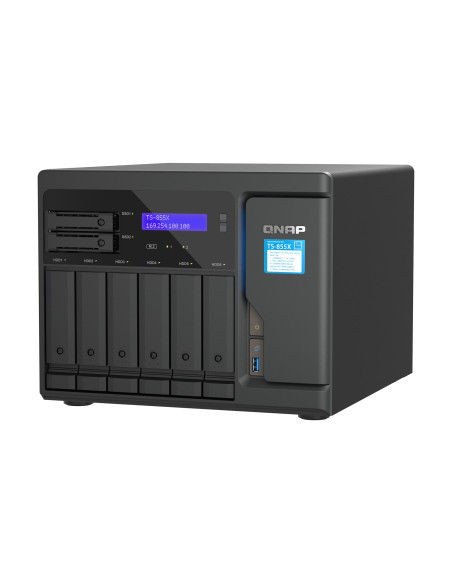 Qnap Ts-855X San Tower Intel Atom® C5125 8 Gb Ddr4 0 Tb Qnap Qts Czarny
