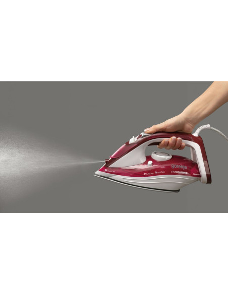Gorenje Sih3000Rbc Żelazko Żelazko Parowe Płyta Ceramiczna 3000 W Czerwony