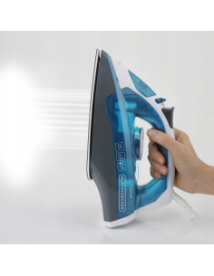 Żelazko Parowe Black+Decker Bxir2200E (2200W  Biało-Niebieski) 2