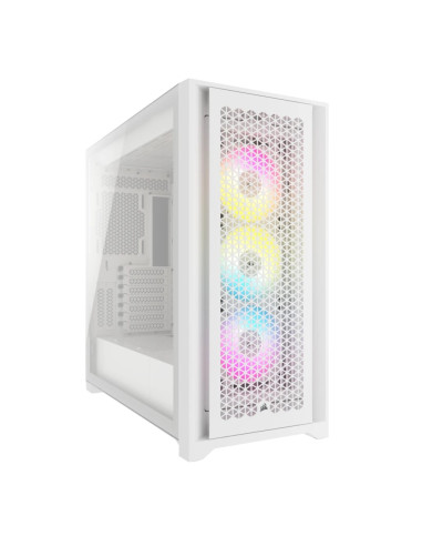 Obudowa Corsair Icue 5000D Rgb Airflow Mid-Tower Atx Tempered Glass White (Cc-9011243-Ww)