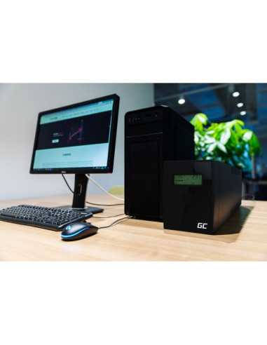 Green Cell Ups08 Zasilacz Ups Technologia Line-Interactive 1000 Va 700 W 4 X Gniazdo Sieciowe