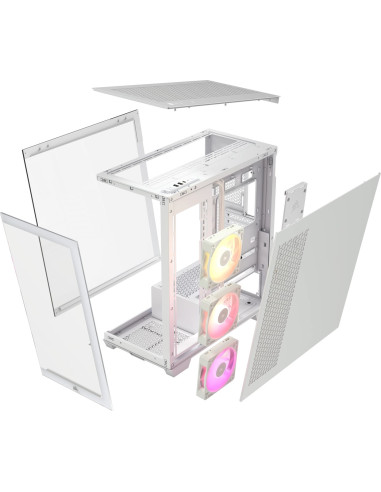 Icue Link 3500X Rgb Tempered Glass Mid-Tower, White