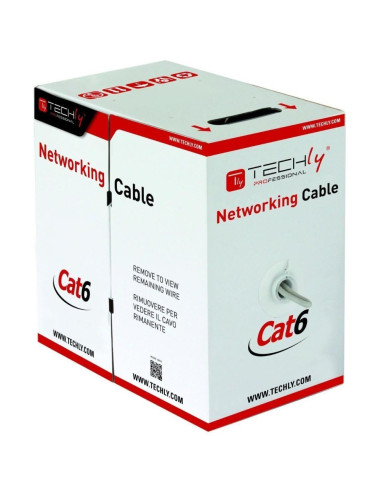 Techly Itp9-Ris-0305 Kabel Sieciowy Szary 305 M Cat6 S/Ftp (S-Stp)