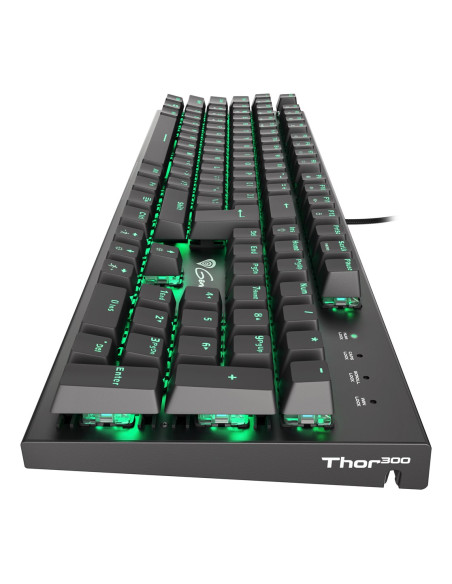 Klawiatura Dla Graczy Genesis Thor 400 Us Zielone Podświetlenie Mechaniczna Blue Switch