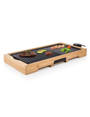 Tristar Bp-2641 Grill Gril Blad Prąd Elektryczny Bambusowy, Czarny 2200 W
