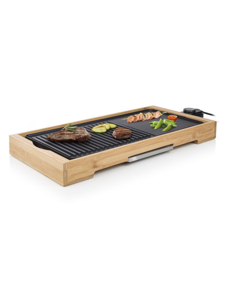 Tristar Bp-2641 Grill Gril Blad Prąd Elektryczny Bambusowy, Czarny 2200 W