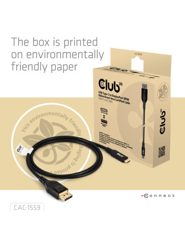 Kabel Usb-C To Dp 1M/M/M Cac-1559 Club3D
