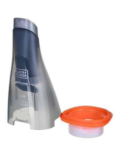 Black & Decker Nvc220Wbc Odkurzacz Przenośny Niebieski, Chrom Bez Worka