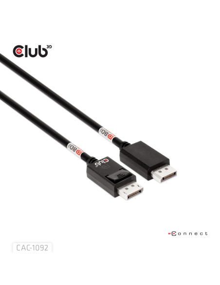 Club3D Cac-1092 Kabel Displayport 1,6 M Czarny