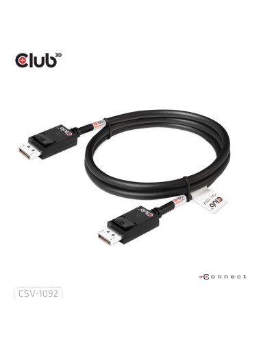 Club3D Cac-1092 Kabel Displayport 1,6 M Czarny