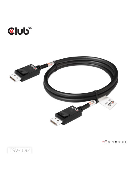 Club3D Cac-1092 Kabel Displayport 1,6 M Czarny