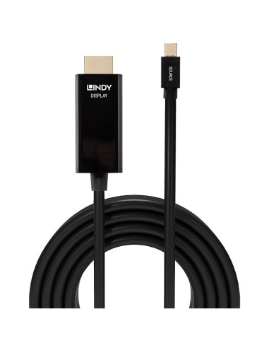 Lindy 36928 Adapter Kablowy 3 M Mini Displayport Hdmi Typu A (Standard) Czarny