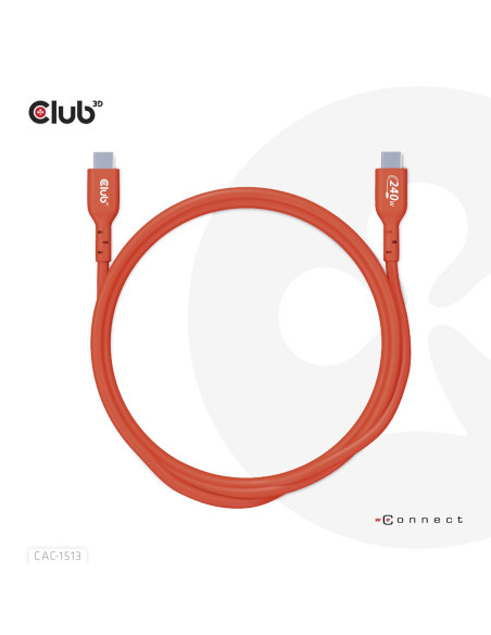 Club3D Cac-1513 Kabel Usb Usb 2.0 3 M Usb C Pomarańczowy