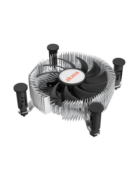 Akasa Ak-Cc6601Ep01 System Chłodzenia Komputerów Procesor Radiator 7,5 Cm Aluminium, Czarny 1 Szt.