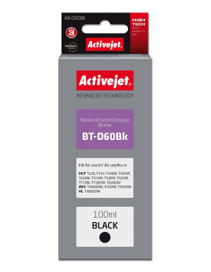 Activejet Ab-D60Bk Tusz  (Zamiennik Brother Bt-D60Bk  Supreme  100 Ml  Czarny)