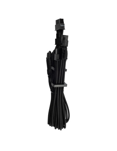 Kabel Pcie Corsair Premium Sleeved Dual Cable Type 4 Gen 4, Y-Cable - Juodas