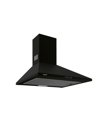 Okap Cata | Kaptur | Omega 600 Bk | Montaż Na Ścianie | Klasa Efektywności Energetycznej C | Szerokość 60 Cm | 645 M3/H | Mechan