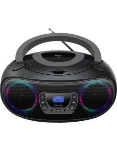 Radio Cd Denver Tdb-212Gr, Dab+, Dab, Fm, Aux, Usb, Bluetooth, Cd, Black, Grey