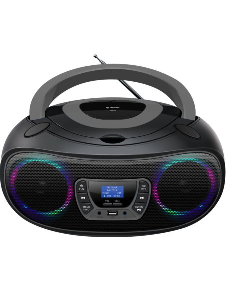 Radio Cd Denver Tdb-212Gr, Dab+, Dab, Fm, Aux, Usb, Bluetooth, Cd, Black, Grey