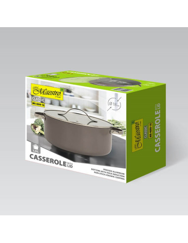 Garnek Z Pokrywką 18 Cm 1,9L Maestro Mr-4009-18