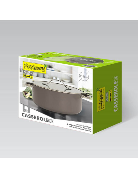 Garnek Z Pokrywką 18 Cm 1,9L Maestro Mr-4009-18