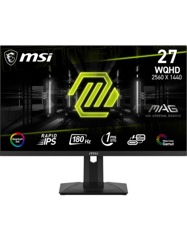 Msi Mag 274Qrfde Qd E2 Monitor Komputerowy 68,6 Cm (27") 2560 X 1440 Px Wide Quad Hd Lcd Czarny