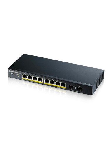 Zyxel Gs1900-10Hp Zarządzany L2 Gigabit Ethernet (10/100/1000) Obsługa Poe Czarny