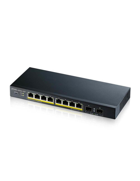 Zyxel Gs1900-10Hp Zarządzany L2 Gigabit Ethernet (10/100/1000) Obsługa Poe Czarny