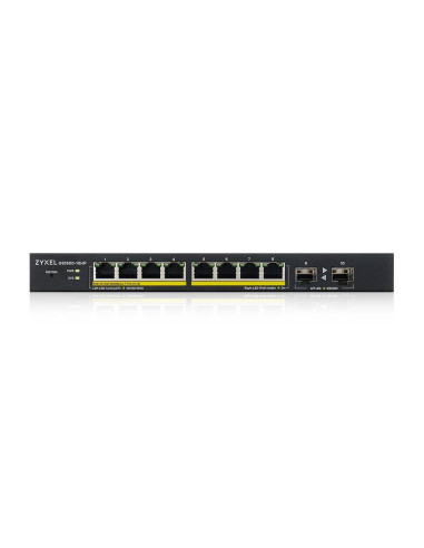 Zyxel Gs1900-10Hp Zarządzany L2 Gigabit Ethernet (10/100/1000) Obsługa Poe Czarny
