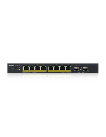 Zyxel Gs1900-10Hp Zarządzany L2 Gigabit Ethernet (10/100/1000) Obsługa Poe Czarny