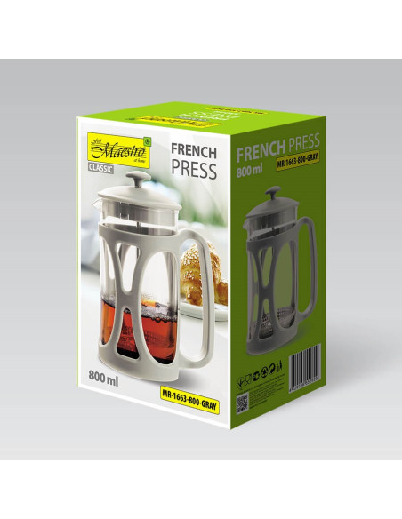Prasa Francuska Maestro 800Ml Mr-1663-800-Gray