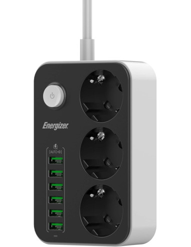 Listwa Zasilająca Z Wyłącznikiem Energizer Epb2500W01Eu