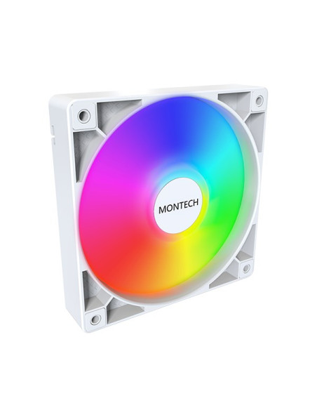 Wentylator Montech Gf120 Pwm Argb, 3 Szt. - 120Mm, Biały