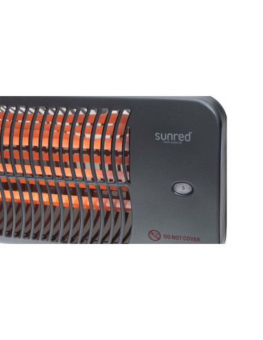 Sunred Lug-2000W Grzejnik Zewnętrzna Czarny Grzejnik Elektryczny Kwarcowy