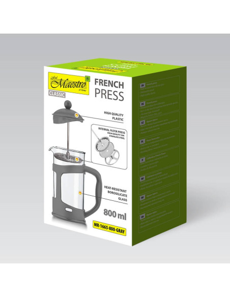 Prasa Francuska Maestro 800Ml Mr-1665-800-Gray