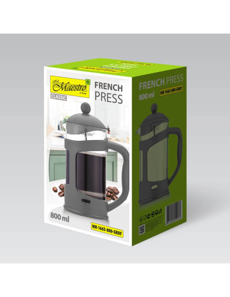 Prasa Francuska Maestro 800Ml Mr-1665-800-Gray