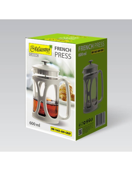 Prasa Francuska Maestro 600Ml Mr-1663-600-Gray