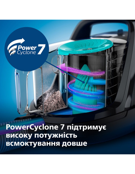 Philips Odkurzacz Fc9557/09 Bez Worka Moc 900 W Pojemność Na Kurz 1,5 L Czarny