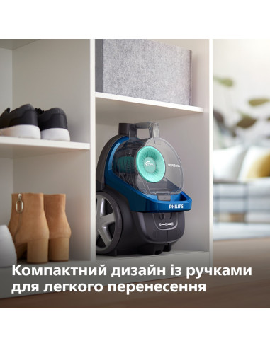 Philips Odkurzacz Fc9557/09 Bez Worka Moc 900 W Pojemność Na Kurz 1,5 L Czarny