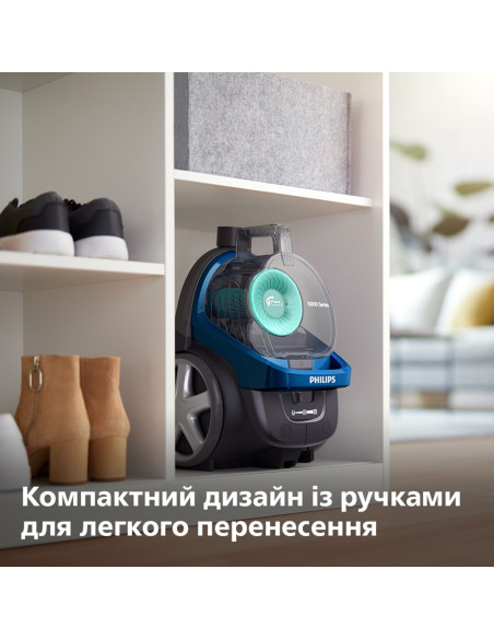 Philips Odkurzacz Fc9557/09 Bez Worka Moc 900 W Pojemność Na Kurz 1,5 L Czarny