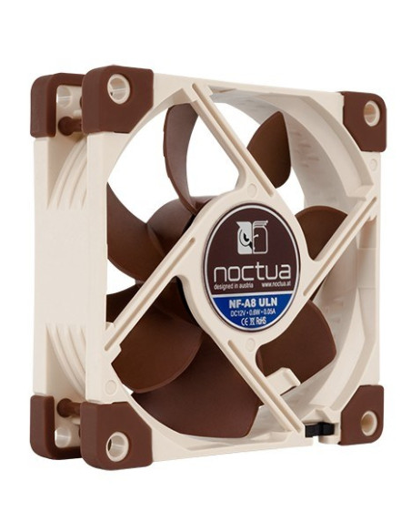 Noctua Nf-A8 Uln System Chłodzenia Komputerów Obudowa Komputera Wentylator 8 Cm Beżowy, Brązowy