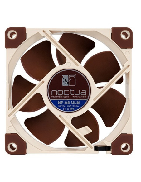 Noctua Nf-A8 Uln System Chłodzenia Komputerów Obudowa Komputera Wentylator 8 Cm Beżowy, Brązowy