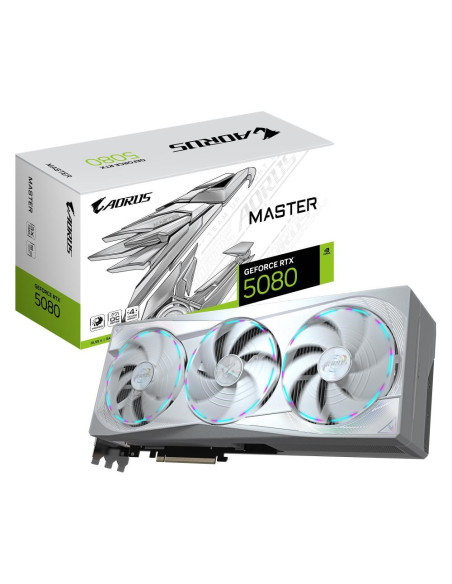 Karta Graficzna Gigabyte Geforce Rtx 5080 Aorus Master Ice 16Gb (Gv-N5080Aorusm Ice-16Gd)