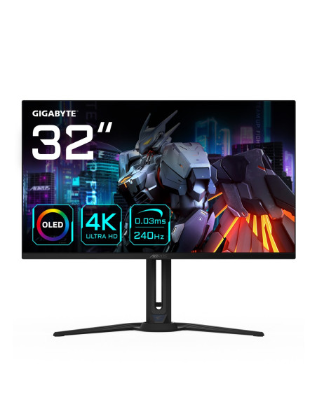 Gigabyte Fo32U2 Monitor Komputerowy 80 Cm (31.5") 3840 X 2160 Px 4K Ultra Hd Oled Czarny