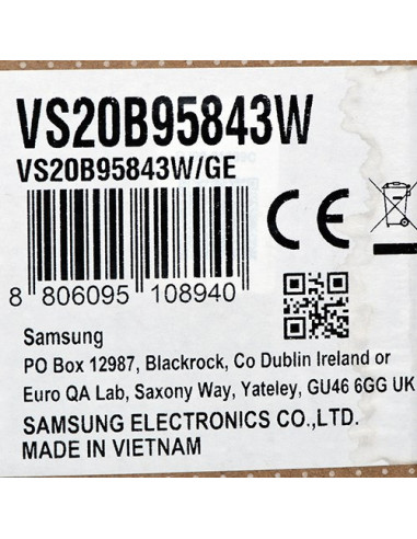 Odkurzacz Pionowy Samsung Bespoke Jet Plus Complete Vs20B95843W/Ge