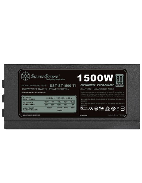 Silverstone St1500-Ti Moduł Zasilaczy 1500 W 20+4 Pin Atx Atx Czarny