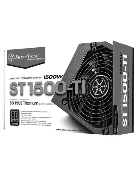 Silverstone St1500-Ti Moduł Zasilaczy 1500 W 20+4 Pin Atx Atx Czarny